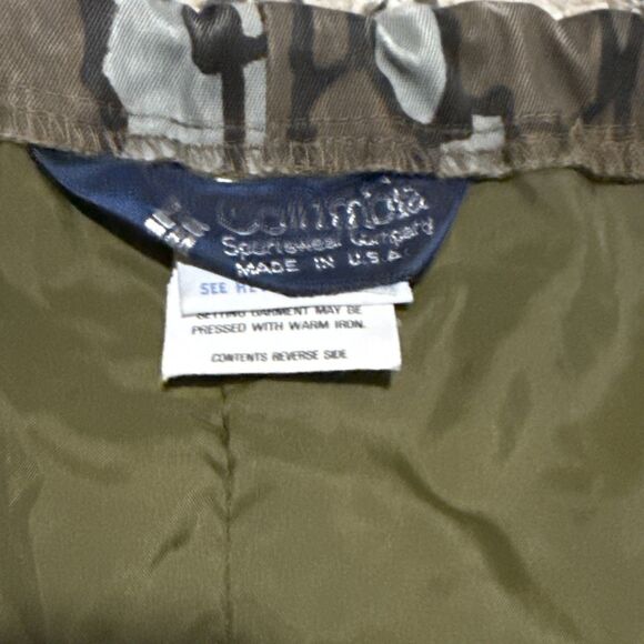 Vintage Columbia Pants Mens Large Trebark Camo GORE-TEX Hunting Made in USA 90s - Picture 4 of 16